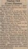 Obituary-HARMON Marion (Crow)