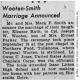 News-WOOTEN Eleanor and Joseph (Marriage)