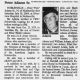 Obituary-ADAMS Peter Sr