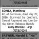 Obituary-BONIA Matthew P