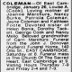 Obituary-COLEMAN Louise (Cook)
