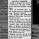 Obituary-SARGENT Frank L